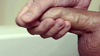 dick cums deliciously in close-up slow motion