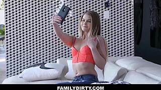 Blonde teen stepsis brooke karter seduces stepbro chad alva for family fuck after breakup