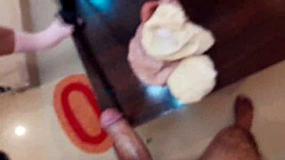 jawani janeman's mature housewife gapes on muscular friend's monster cock