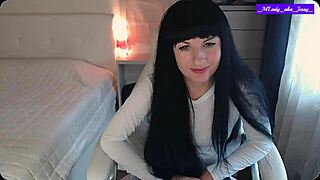 mlady jessy strips on chair teases clit caresses pussy vibes ass wiggles in lingerie