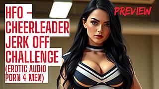 cheerleader challenges you to cum hardest in this jerk off contest