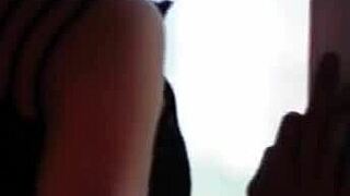 i stroke my busty transpinay ladyboy cock solo