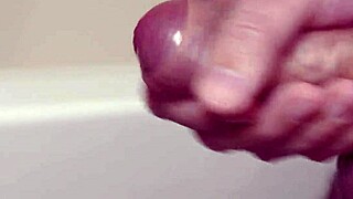 dick cums deliciously in close-up slow motion