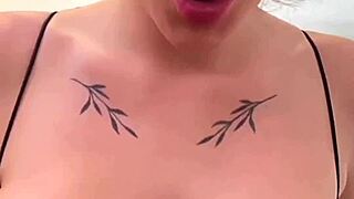 Gym babe gives juicy big tits pov blowjob tittyfuck with monster cock