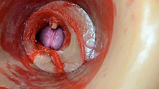 Internal Camera Reveals Huge Creampie Deep Inside Swollen Wet Pussy
