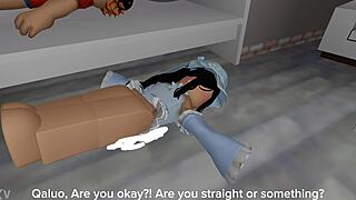PrinceJake1717 x Qaluuo's Straight Cartoon Cum on Big Ass Action
