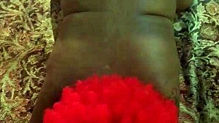 big ass ebony redhead shakes her hazelnut curves seductively