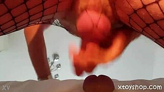 Tranny In Fishnet Fleshlight Gets Hot Handjob Cum Fuck