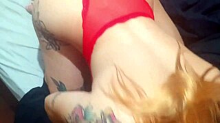 Big Ass Teen 18+ Strokes Stepdad's Cock as He Freaks Out!