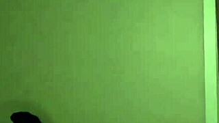 Young silly petite brunette plays around in bedroom