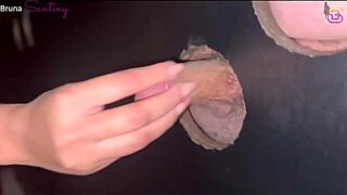 prostitute takes big black cocks through gloryhole in red room