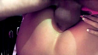 dude rips fishnets to fuck bound mistress's big pussy lips deep