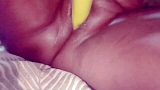 desibhabhi had wild sex with brinjal dildo deep in pussy today