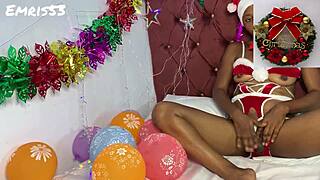 fuckqueen surrendered her wet pussy for christmas bliss and desire