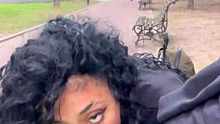 argentinian teen ebony prostitute gulps cum in buenos aires public park