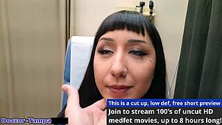 behind the scenes with selena sativa's dirty barefoot feet tickling in latex gloves pov