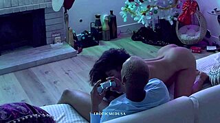 netflix chill turns daddy fucking curvy milf hard