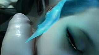 latina girlfriend snaps chat blowjob with cum in mouth