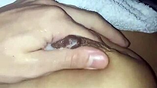 Milking Natural Tits from Hot USA Brunette Wife