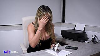 busty boss monique fuentes fucks me hard so i keep my job