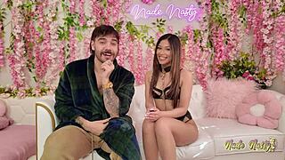 xxlayna marie bts nasty shoot bent over deepthroats monster cock creampie