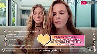 Girlfriend streams delivery guy creampie fucking during truth or dare game