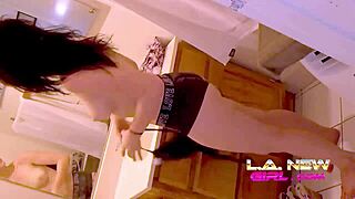 Teen Pornstar Seduces Daddy in Sexy Shower and Sofa Swallow