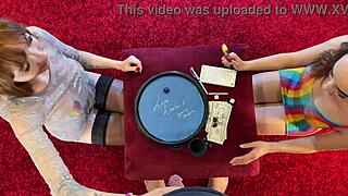 who makes him cum first in our dice handjob challenge???