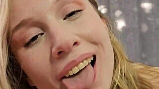 hey alice klay rides that dick hard then tries swallowing his cum pov style