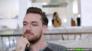 Claire Black Kneels to Suck Cock Before Doggystyle Creampie Ride!