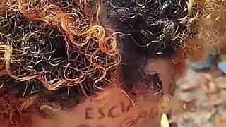 she drops to her knees for a risky beach blowjob then i blast her face