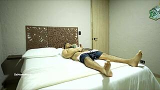 Petite Latina Stepsis Catches Brother Jerking, Teaches Bold Blowjob Facial