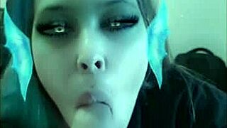 latina girlfriend snaps chat blowjob with cum in mouth