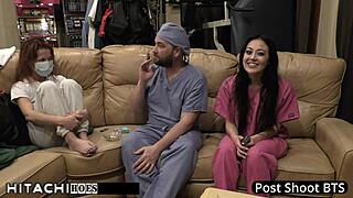 Kristen Scott's all-natural pussy squirts with lesbian girlfriends Veronica Rodriguez Melissa Moore and Kimmy Granger