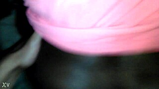 Chocolate Ebony Bent Over For Intense Doggystyle Creampie