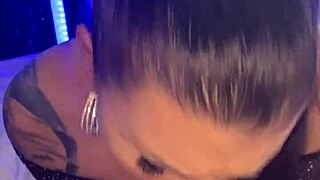 Gorgeous tattooed cutie Ivy Lebelle bends over for doggystyle pounding