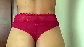 😍 petite babe dances in skirt then fingers her pussy deep 💦