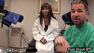 Troubled teen eliza shields GETS hitachi orgasms from tampa doctor