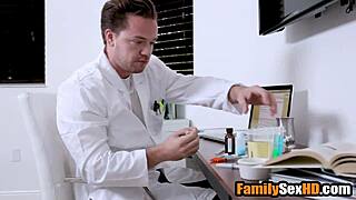 i sneak up on geeky stepmom and stepsis, fuck them both hard