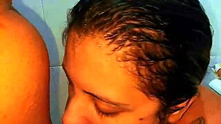 😍 caught her in shower surprise bbc big tits latina bbw rides dildo