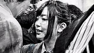 step-sister boards early morning train for outdoor kiss