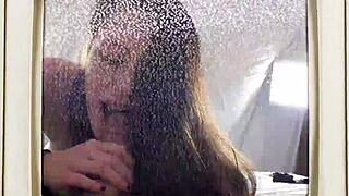 stefania mafras pretty face blasted with cum pov backstage blowjob