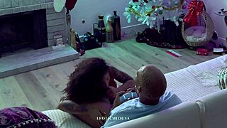 netflix chill turns daddy fucking curvy milf hard