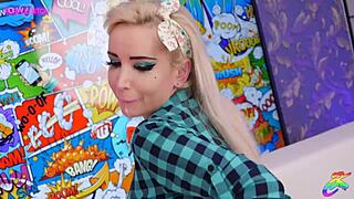 Ksu Colt and Purple Bitch star in wild lesbian toy fisting compilation