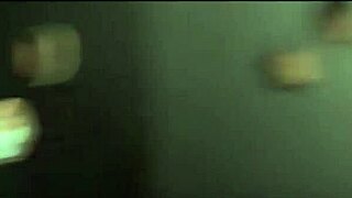 prostitute takes big black cocks through gloryhole in red room