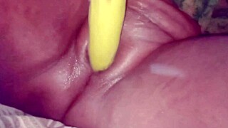 desibhabhi had wild sex with brinjal dildo deep in pussy today