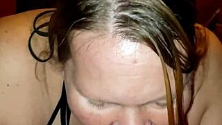 Milf Sucks Cock Hard Then Takes Creampie!