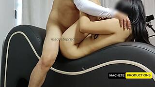 New girl's first porn casting interview and doggystyle fuck 😏