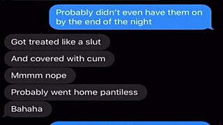 sexting wife sneaks out to tease hubby's buddies