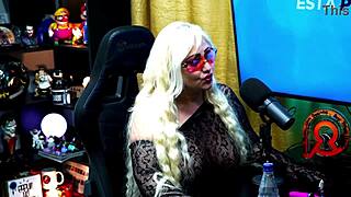 ruan shoves vibrator on andressa sanchez milf's perky nipple she moans wild in sheer red podcast